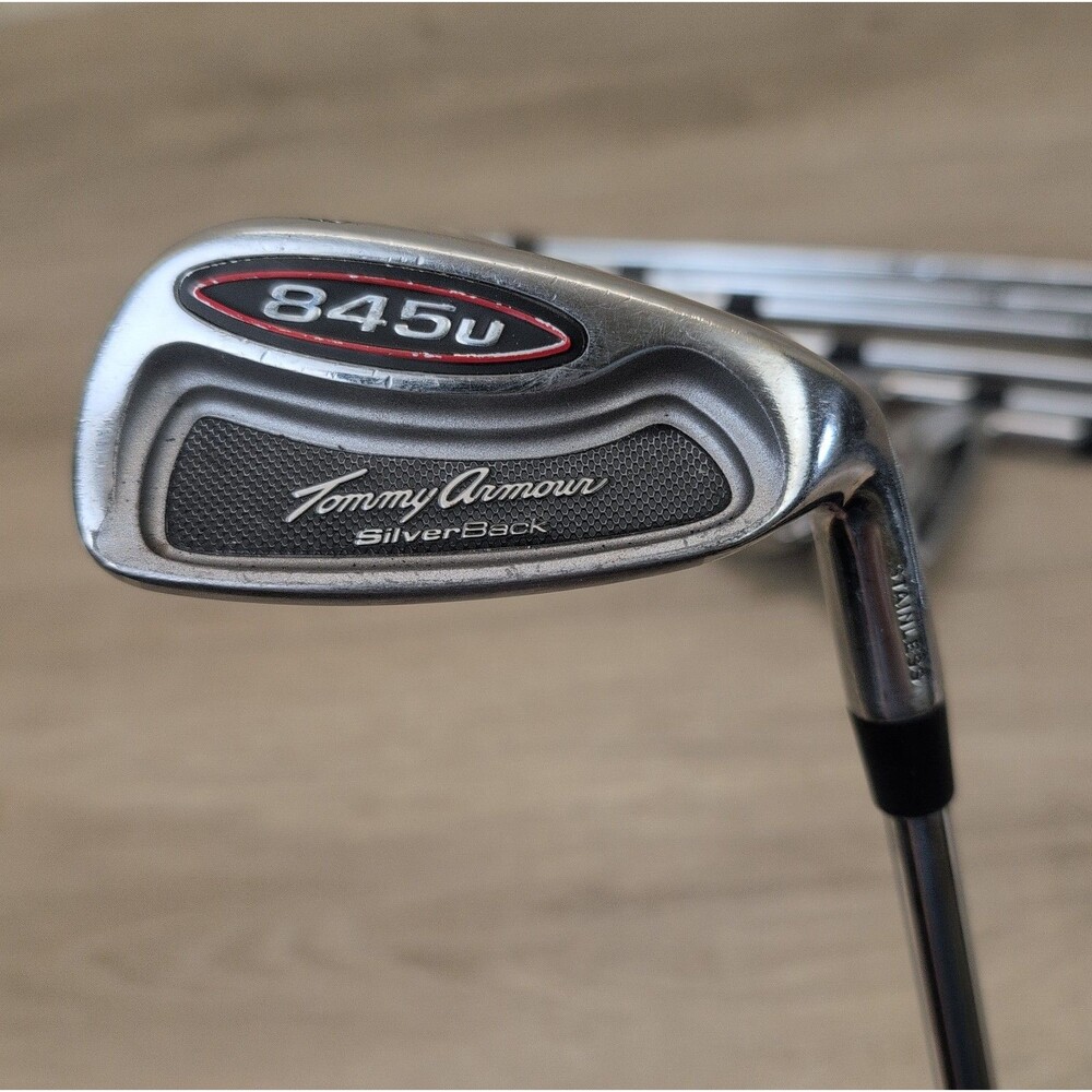 Tommy Armour 845u SilverBack Irons 3-9 Steel Shafts Right Handed Mixed Flex